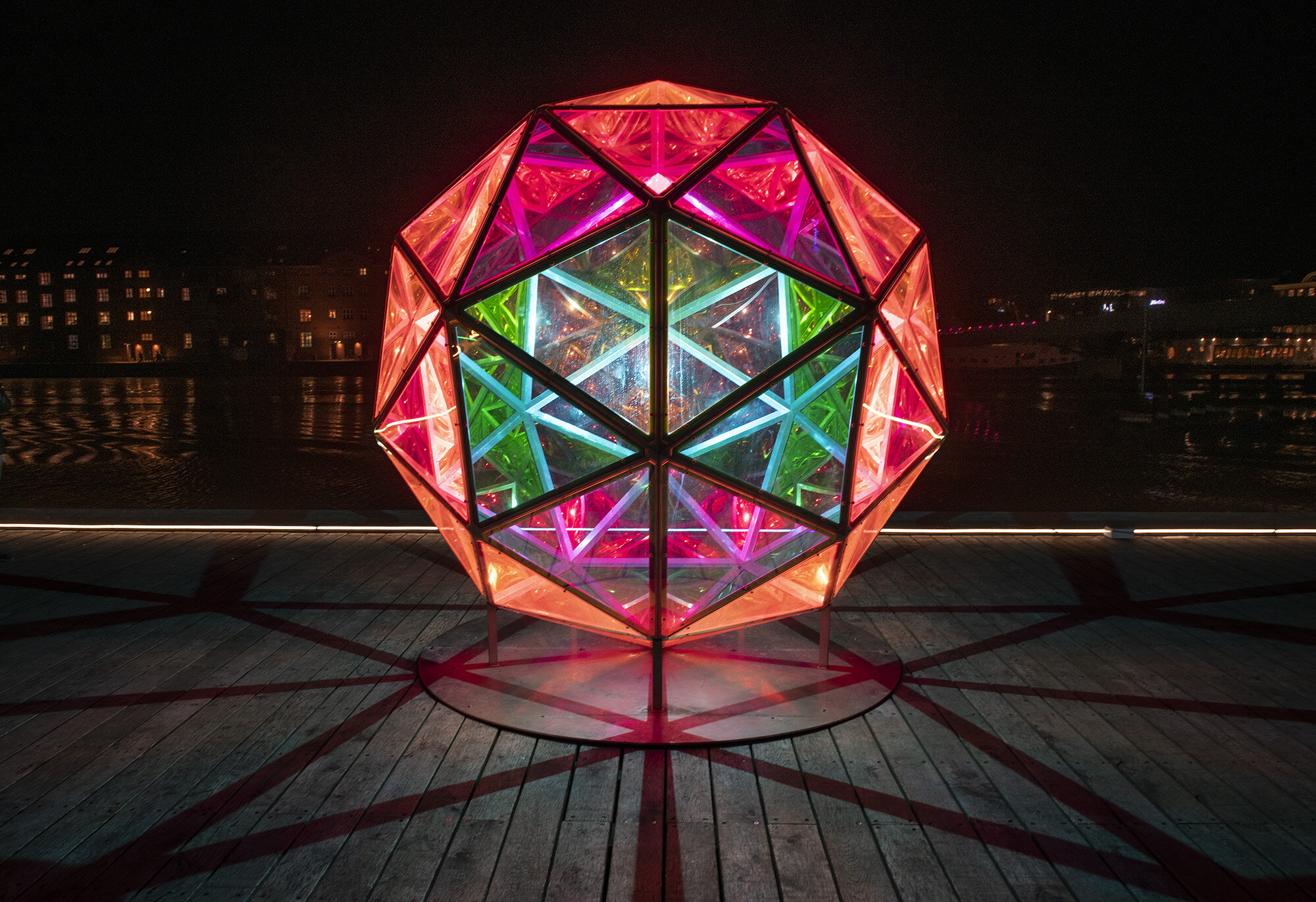 Jakob Kvist: Dichroic Sphere, Copenhagen Light Festival