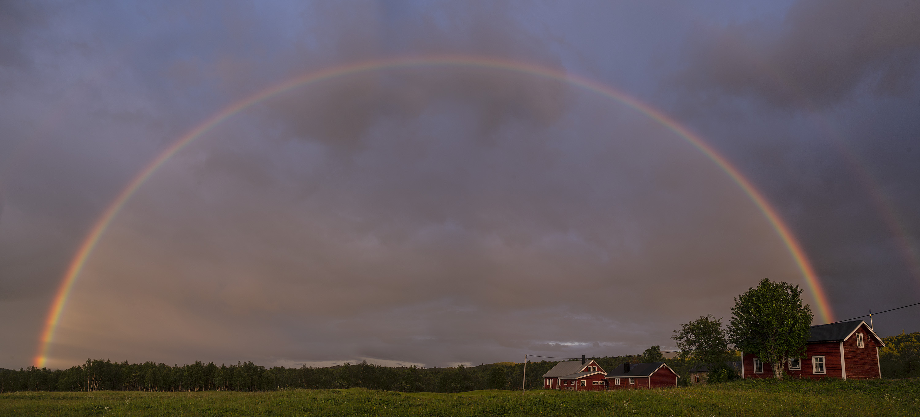 Dobbelt regnbue, Tänndalen, Sverige