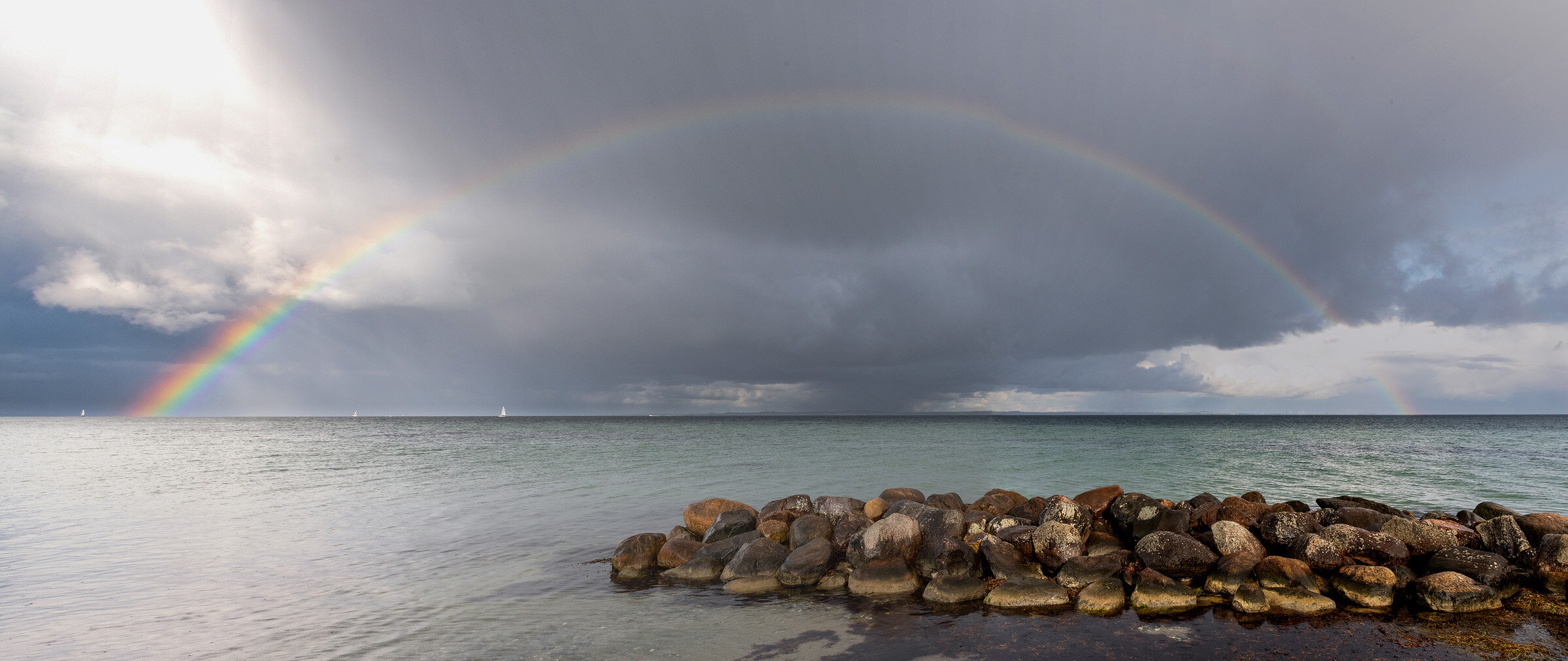 Regnbue, Øresund